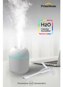 Primehome H2O Humidifier air Ultrasonic Ambient Room Humidifier Steam Machine 250ML+ USB Mini Fan Gift - pzsku/Z38E05AF31E31A2C995CBZ/45/_/1725892426/3959dfe8-76b5-4787-81e1-5187d8bc4ac0