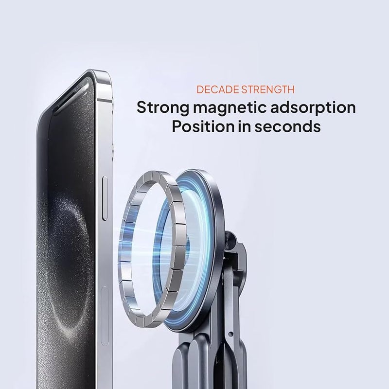 Mowsil 3-in-1 Magnetic Universal Laptop, Tablet & Phone Stand with Foldable aluminum alloy Desktop Holder,Adjustable Heights & Viewing Angles for MacBook, iPad, iPhone, Surface & More - Image 5