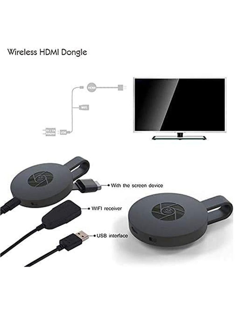ليدين محول دونجل لاسلكي لشاشة عرض واي فاي HDMI HDMI فيديو لاسلكي 4K محول مشاركة الشاشة Full HD 1080P WiFi Screen Mirroring محول صب الشاشة إلى HDTV / جهاز عرض / شاشة منخفضة زمن الوصول - Image 2