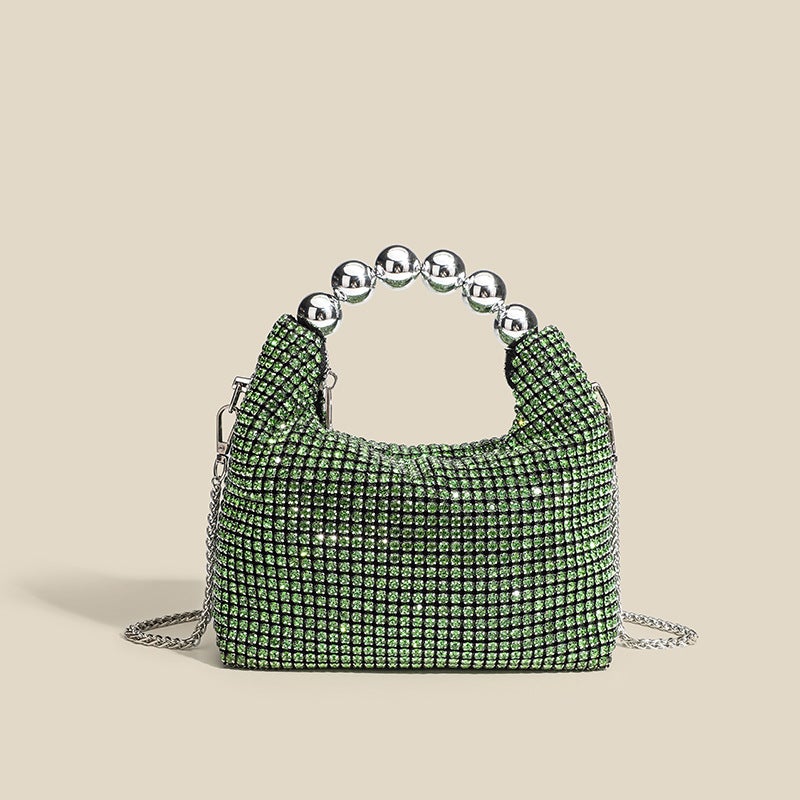 Shiny Rhinestone Beads Clutch Bag Chain Brick Evening Bag Shoulder Crossbody Women'S Bag - Image 1