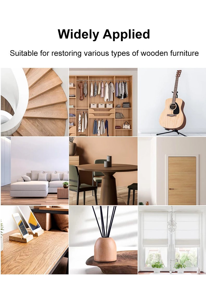  ثري ماكس طقم أقلام إصلاح الأثاث الخشبي مع أعواد الشمع والمبراة لإصلاح الخدوش والبقع في الطاولات والأبواب والأرضيات - Image 3