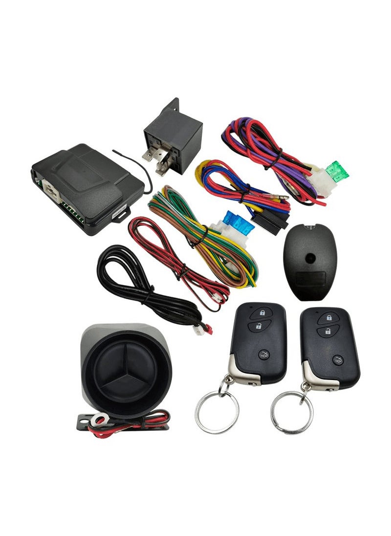 Generic - Car Alarm System Car Center Lock System 3 Buttons Remote Lock For Universal Car 12V - Image 1