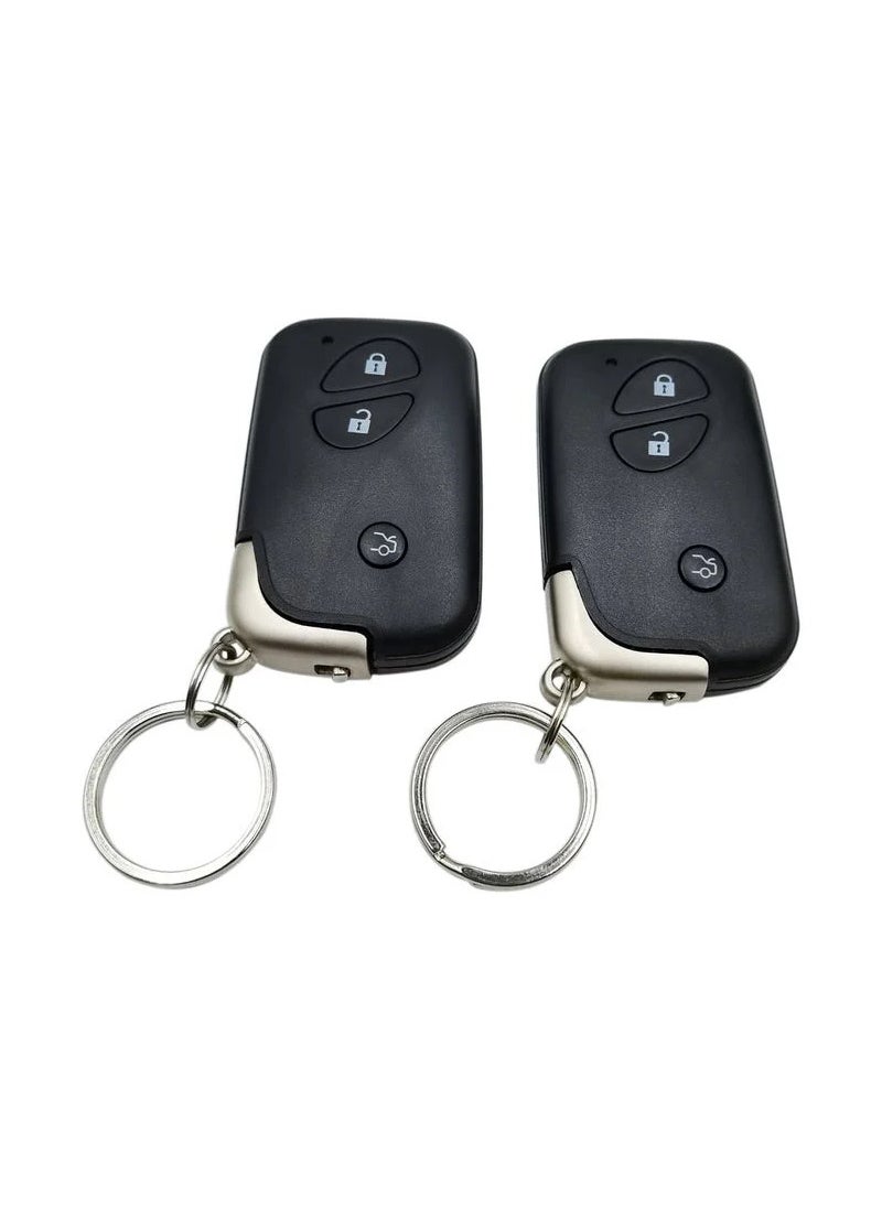 Generic - Car Alarm System Car Center Lock System 3 Buttons Remote Lock For Universal Car 12V - Image 1