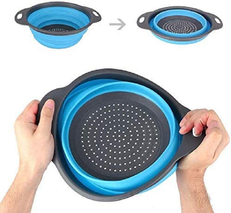 Kytaste Folding Silicone Basket (Multi Color, Set of 2) - Image 4