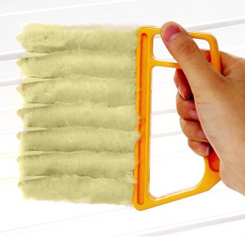 ReNext Blind Cleaner Brush , Blinds Dust Shutters , Mini Washable & Removable Window Air Conditioner Duster With 7 Slat Handheld Household Kitchen Cleaning Tools , For Awnings , Siding , Vinyl , Car , Fan - Image 3