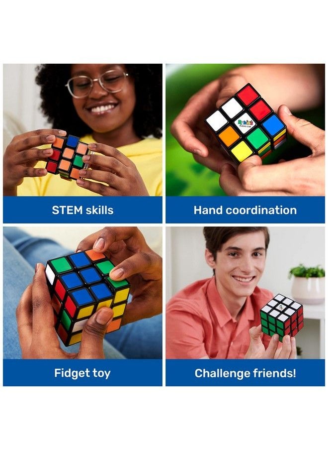 Rubik's - Cube The Original 3X3 Cube 3D Puzzle Fidget Cube Stress Relief Fidget Toy Brain Teasers Travel Games For Adults And Kids Ages 8 And Up - Image 1