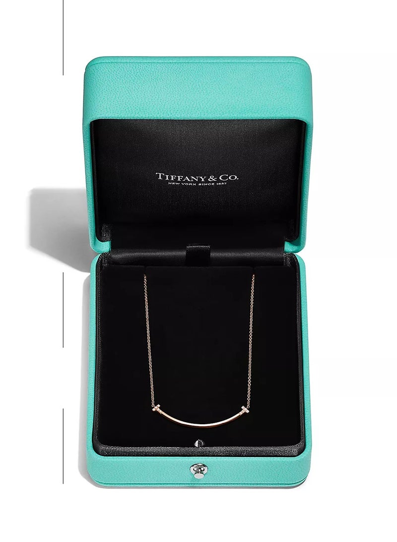 Tiffany & Co. Tiffany T Smile Small Pendant in Rose Gold with Diamonds  - Image 5