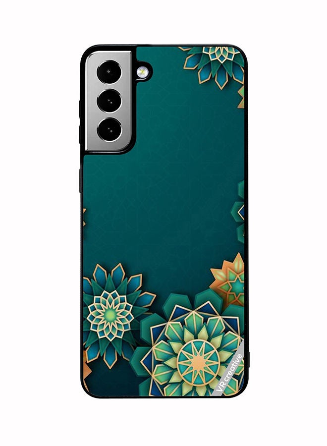 VR CREATIVE Protective Case Cover For Samsung Galaxy S21 FE 5G Mandala Design Multicolour - Image 1