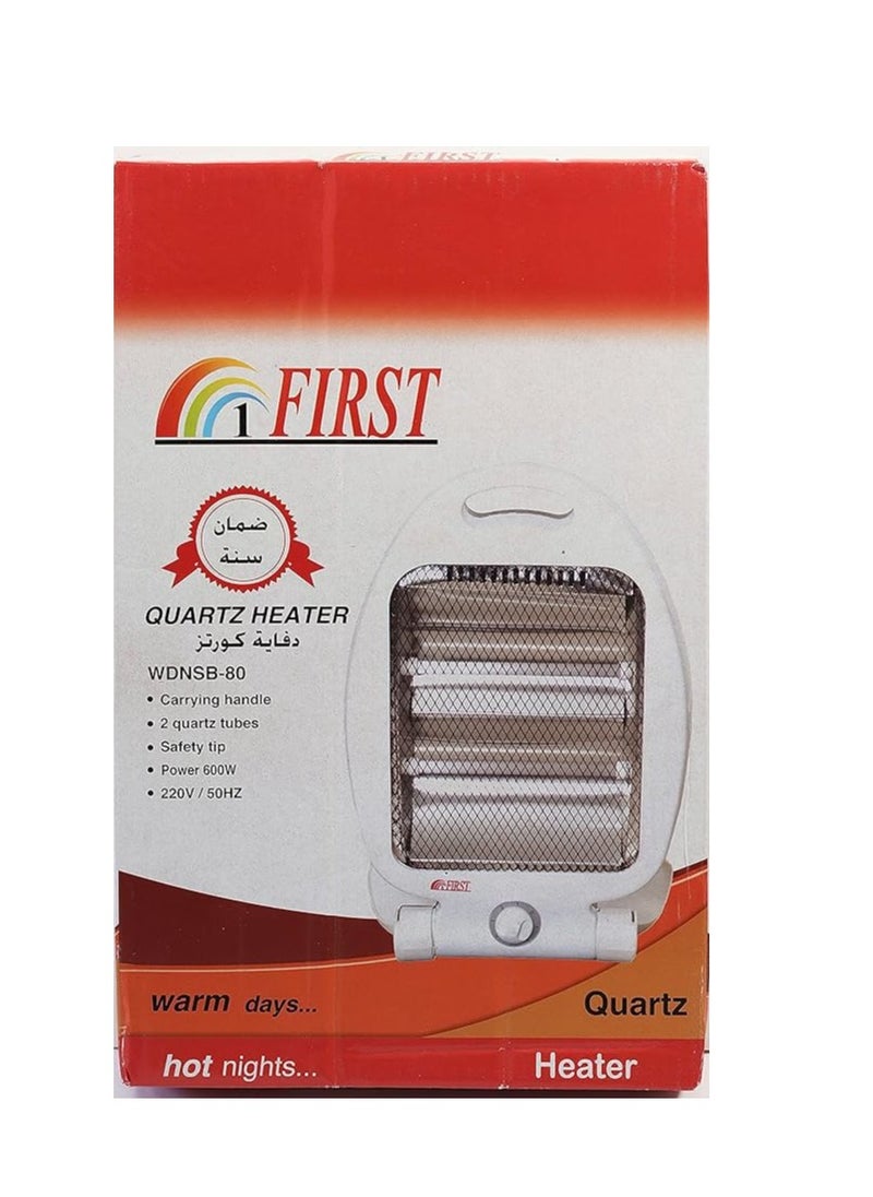 first Electric Heater First Quartz Portable Heater, 600W Instant and Safe Heating, Handle and 2 Candles with Advanced Safety System (2 Pack)  - Image 4