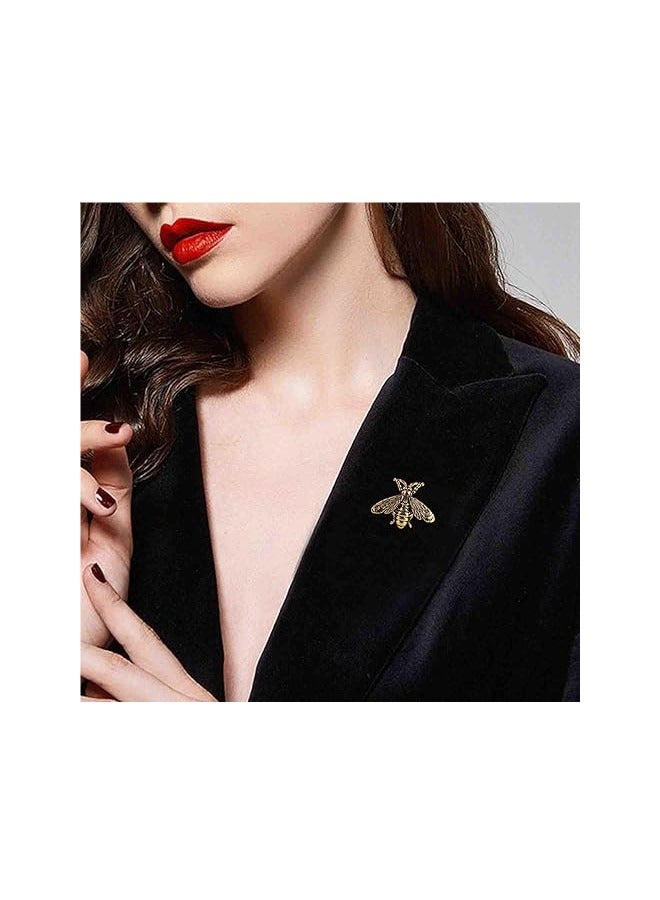 Goolsky دبوس بروش نحلة ريترو لطيف مجموعة دبوس بأسلوب عتيق دبوس طوق حيوانات دبوس مبتكر دبابيس مضحكة مجوهرات موضة إكسسوارات للبنات والأولاد - Image 3