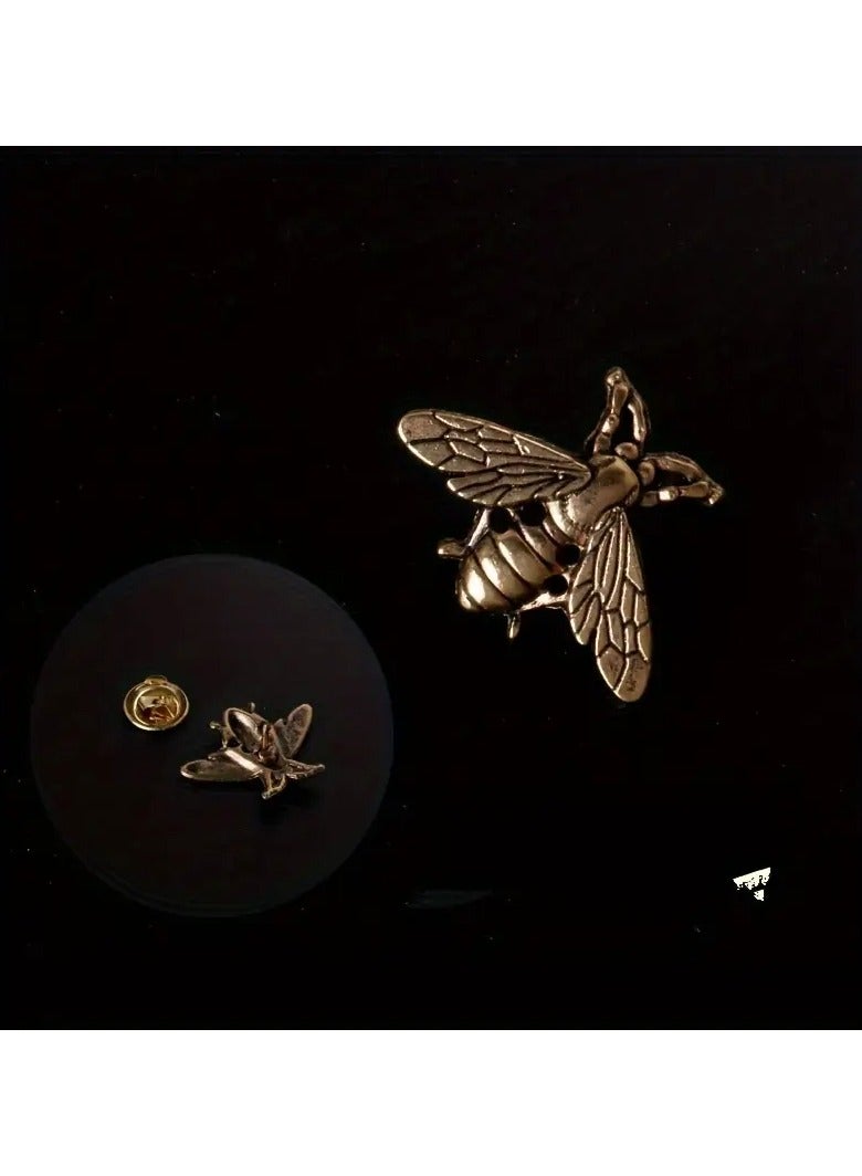 Goolsky دبوس بروش نحلة ريترو لطيف مجموعة دبوس بأسلوب عتيق دبوس طوق حيوانات دبوس مبتكر دبابيس مضحكة مجوهرات موضة إكسسوارات للبنات والأولاد - Image 4