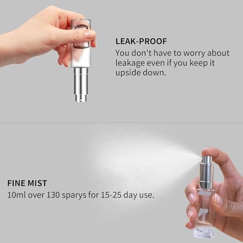 MUB 10ml Perfume Travel Refillable Atomizer Bottle Glass Unique Top-Filling Leak-Proof Spray Bottle Atomizer Sprayer for Perfume Cologne Mini Travel Size Empty Pocket Portable - Image 5