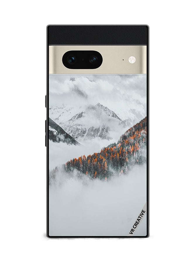 VR CREATIVE Protective Case Cover For Google Pixel 7 Frosted Orange Design Multicolour - Image 1