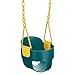 Squirrel Products Deluxe High Back Full Bucket Toddler Swing with Exclusive Chain  Triangle Dip Pinch Protection and Carabiners for Easy Install  Green  Squirrel Products - Image 4