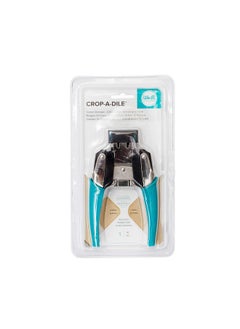 وي آر ميموري كيبرز مقبض مريح من Crop A Dile Corner Chomper Punch Teal لأداة صياغة وتسجيل القصاصات مقاس 25 بوصة .5 بوصة متوافقة مع معظم الأقمشة الجلدية الورقية والورقية والمزيد  - Image 2