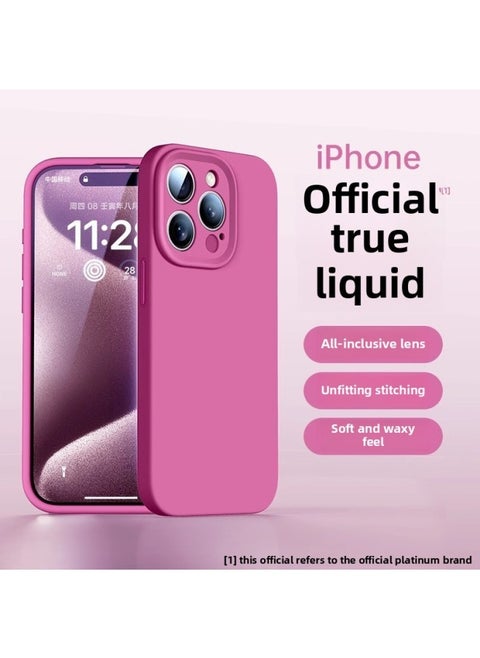 Premium Phone Case For Apple Liquid Silicone All-inclusive Lens Simple Protective Case Multiple Models Available
