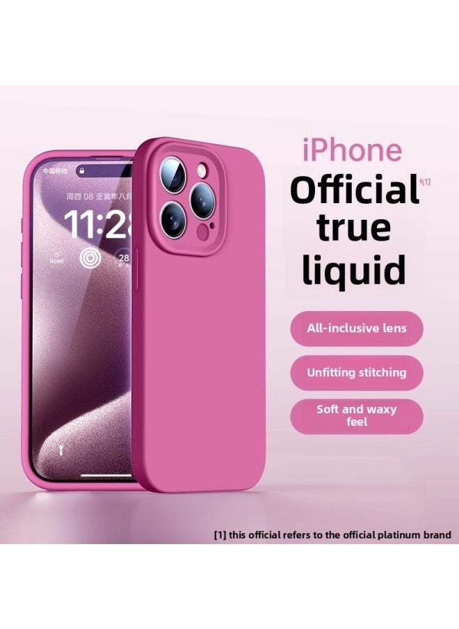 Premium Phone Case For Apple Liquid Silicone All-inclusive Lens Simple Protective Case Multiple Models Available