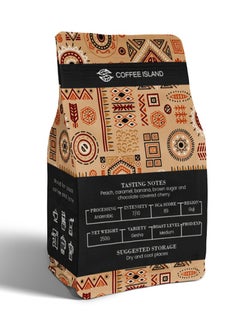 Tealand Coffee Island Ethiopia Guji Hambela Specialty Coffee, 100% Arabica, Medium Roast, Peach, Banana, And Confectionery Flavor Profile, SCA Score 89, 250 Gram  - Image 2