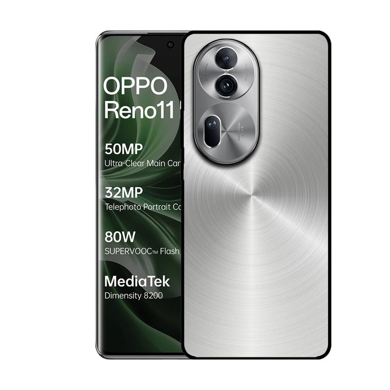 EYE CATCH Printed Protective Case Cover For Oppo Reno 11 Pro -  Steel Mirror Finish - Image 1