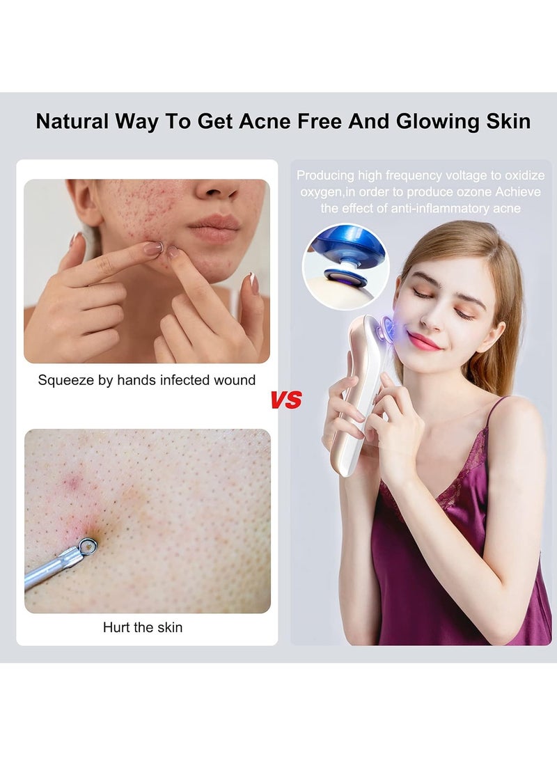 M MIAOYAN Portable Blue Light Acne Treatment Device, Wireless Rechargeable, Home Plasma Beauty Machine for Acne Removal, Scar Fading, Wrinkle Reduction, and Skin Tightening  - Image 3
