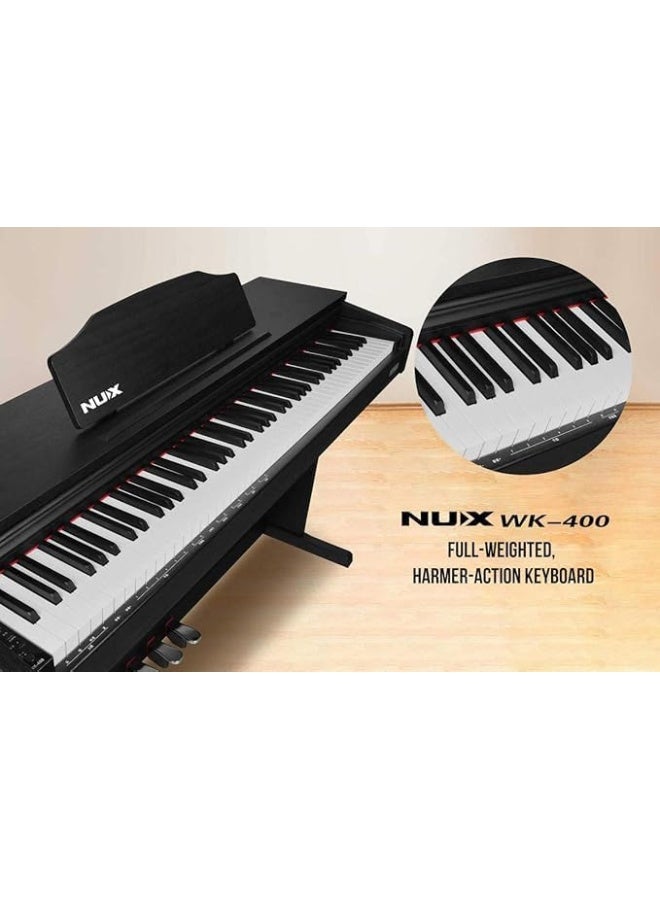 بيانو NUX WK-400 الرقمي بـ 88 مفتاحًا موزونًا مع حامل - Image 3