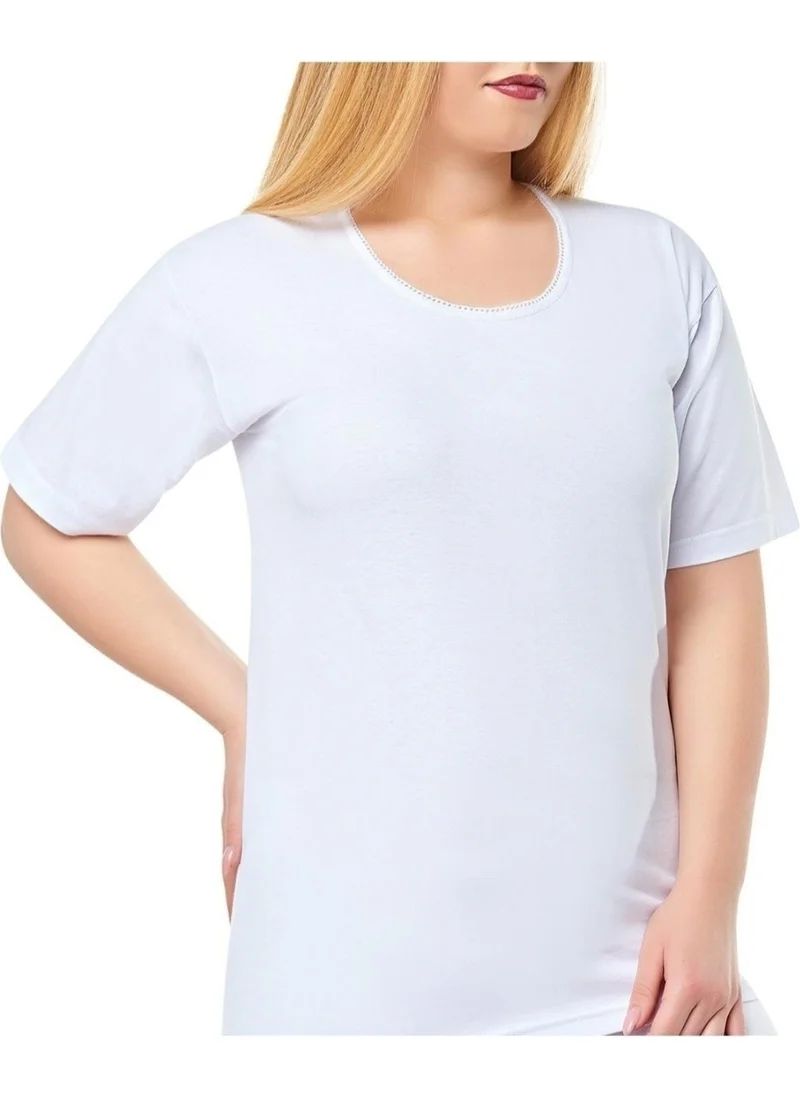 Seher Yıldızı Morning Star 0011 Morning Star Women's Half Sleeve Undershirt 12 Piece White