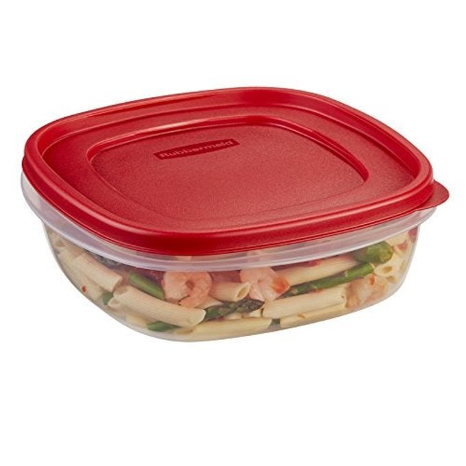 Rubbermaid Easy Find Lids Food Storage Container, 9 Cup, Racer Red