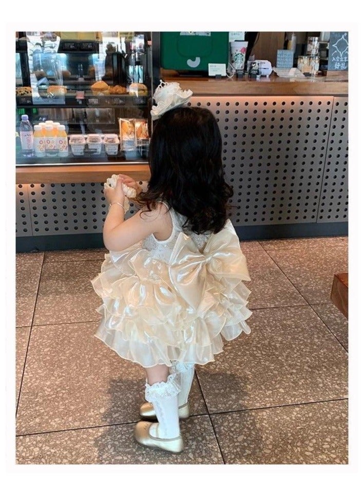 Girls' Princess Dress – Elegant Party Dress for Kids, Princess Dresses for Girls, Birthday Dress, Tulle Dress, Girls Frock – 100cm (4-5Y) - Image 5