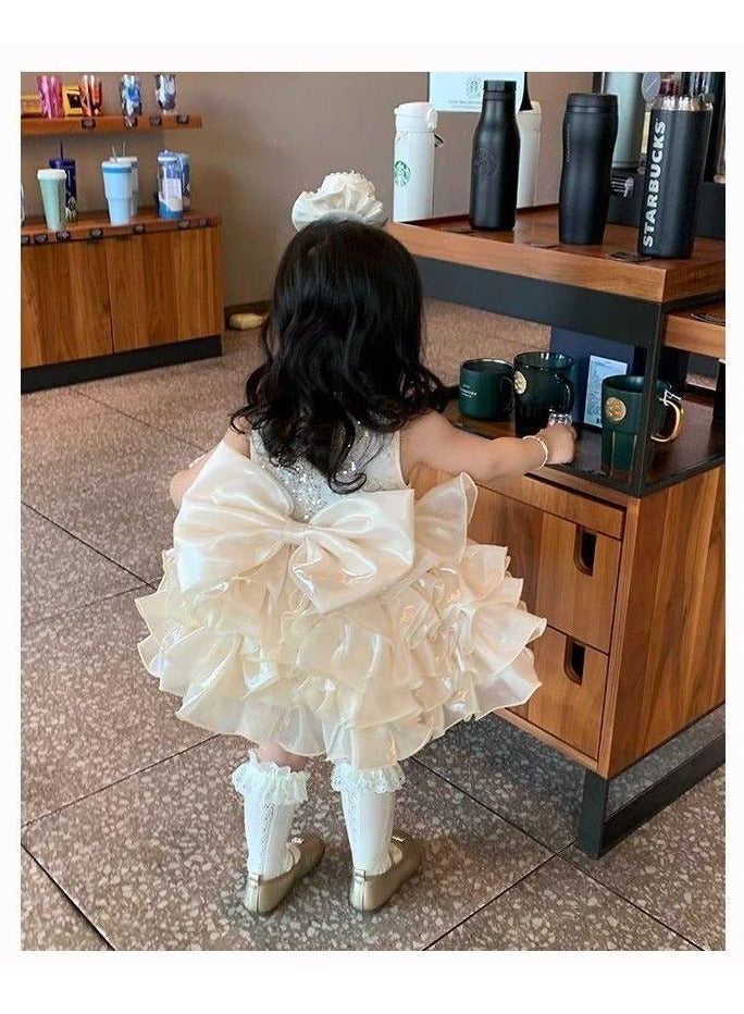 Girls' Princess Dress – Elegant Party Dress for Kids, Princess Dresses for Girls, Birthday Dress, Tulle Dress, Girls Frock – 100cm (4-5Y) - Image 3