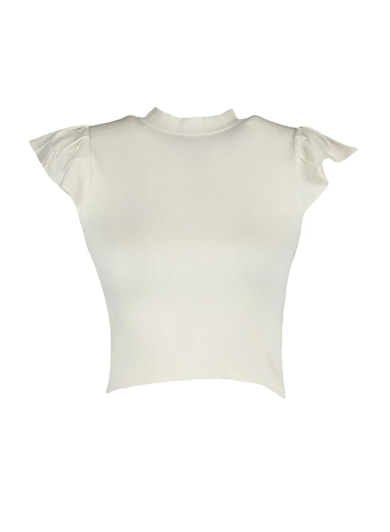 trendyol Flute Sleeve Crop Top