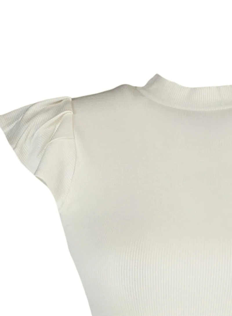 trendyol Flute Sleeve Crop Top