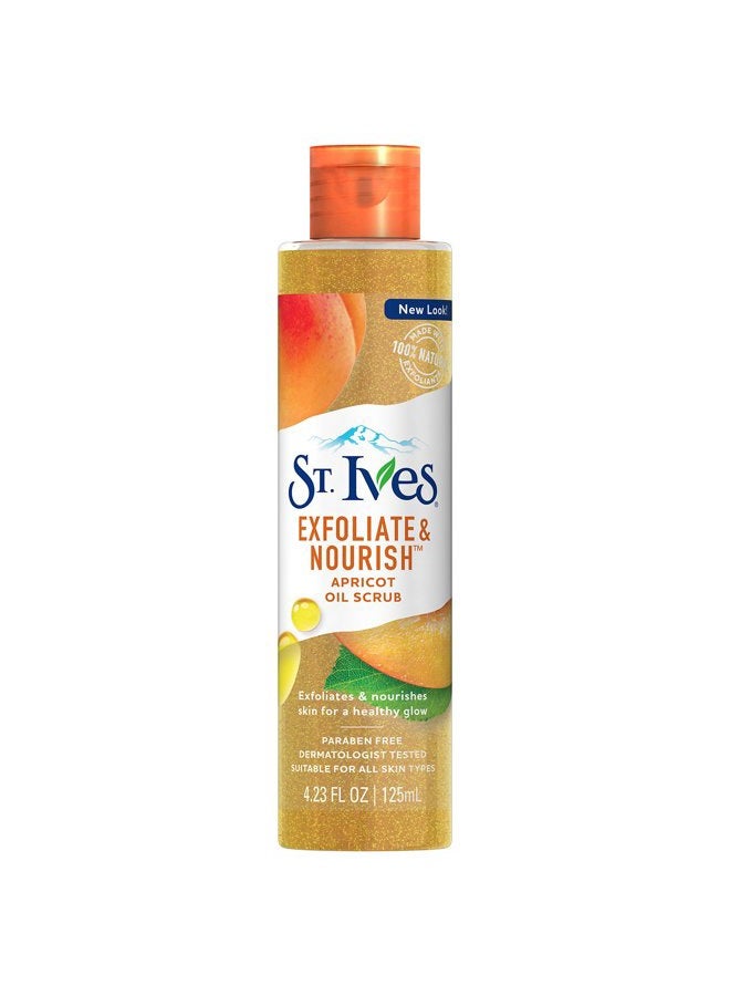 ST. Ives سكراب زيت الوجه المنظف والمغذي من سانت آيفس، مشمش 4.23 أونصة - Image 1