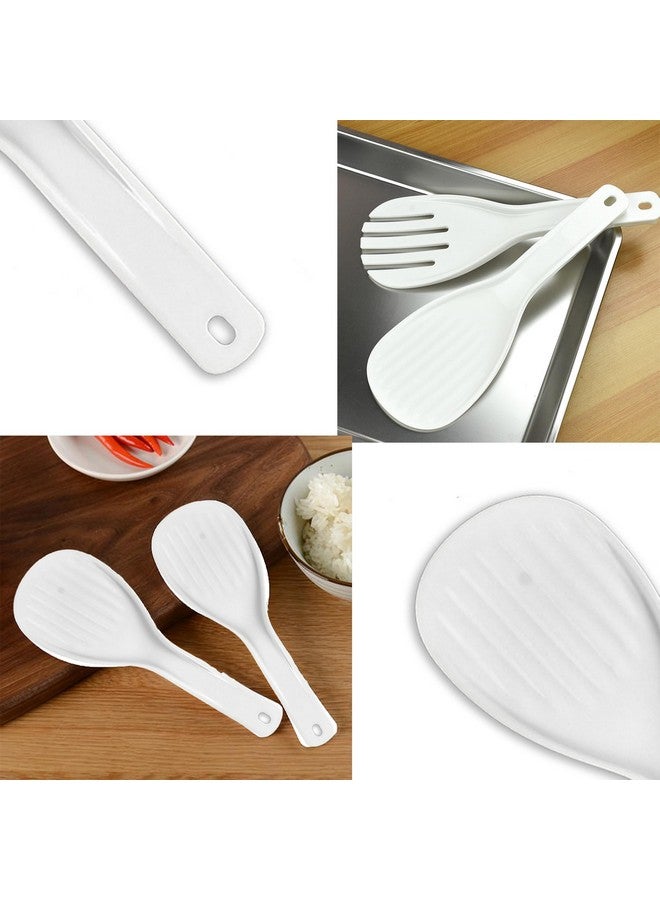 Setaria Viridis Meal Spoon Rice Paddle Spoon Rice Spoon Paddle Rice Scooper Household Necessities Plastic Rice Paddle Spoon Non-Stick Rice Spoon 2pcs Rice Spatula - Image 5