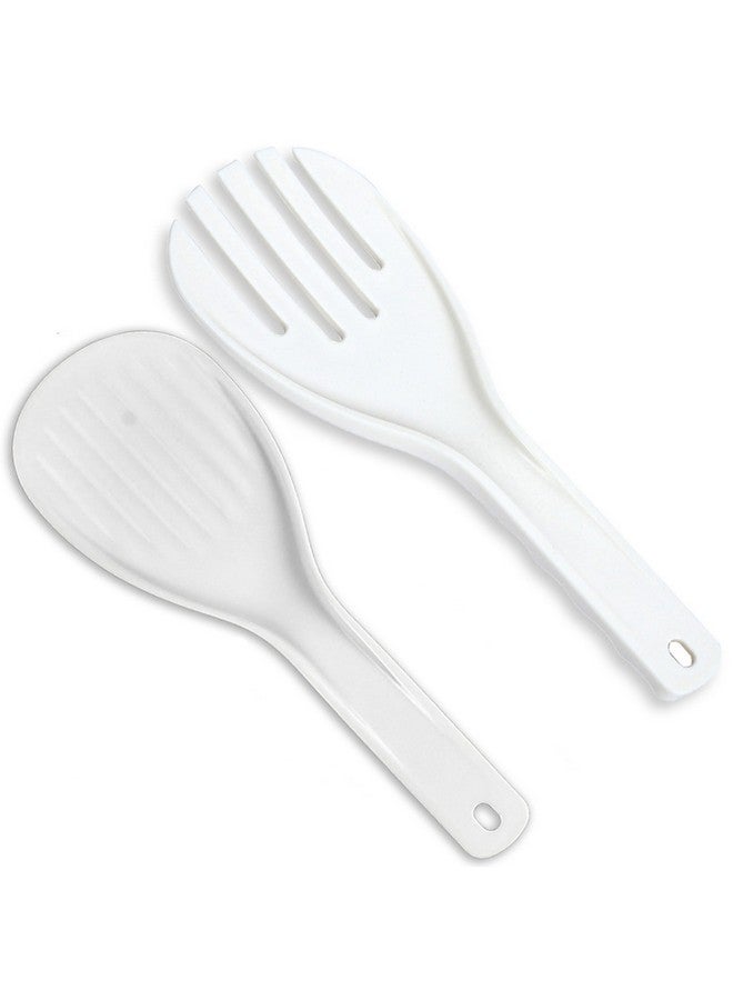 Setaria Viridis Meal Spoon Rice Paddle Spoon Rice Spoon Paddle Rice Scooper Household Necessities Plastic Rice Paddle Spoon Non-Stick Rice Spoon 2pcs Rice Spatula - Image 1