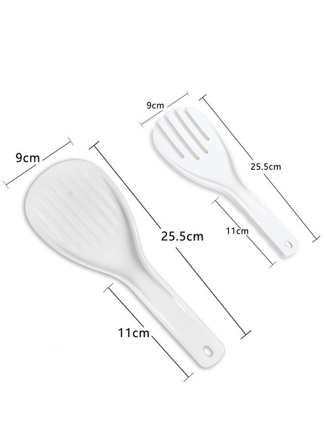 Setaria Viridis Meal Spoon Rice Paddle Spoon Rice Spoon Paddle Rice Scooper Household Necessities Plastic Rice Paddle Spoon Non-Stick Rice Spoon 2pcs Rice Spatula - Image 2