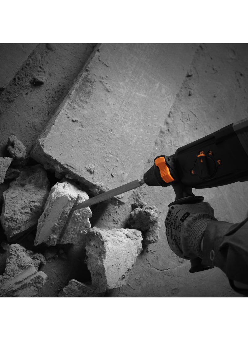 KSEIBI SDS-Plus Spade Chisels with Size 40x250mm, High Quality Steel Chisel, Wide Chisel - SDS Chisel Bits for Hammer Drills – Tile Removal for Construction, Demolition, Tile, Concrete, Brick, Stone Work.  - Image 4