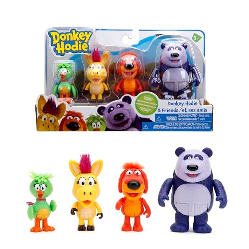 Jada Toys Donkey Hodie 3 Figures 4Pack Preschool Toy Set Ages 3 - Image 1