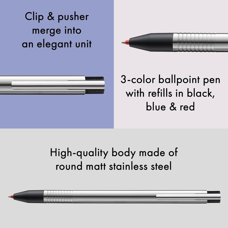 Lamy Logo Multicolour Ballpoint Pen - Silver - Image 4