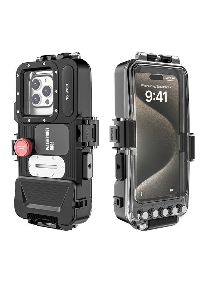 Suitable for a variety of mobile phones, 30m bluetooth diving case, deep water shooting, waterproof universal mobile phone - Image 1