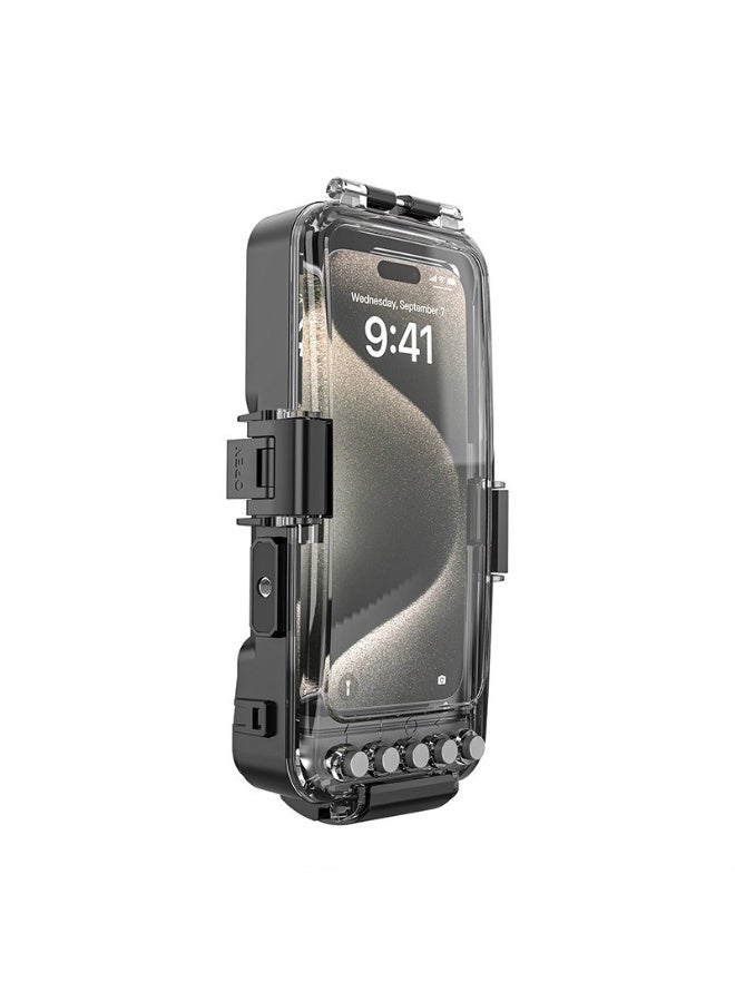 Suitable for a variety of mobile phones, 30m bluetooth diving case, deep water shooting, waterproof universal mobile phone - Image 5