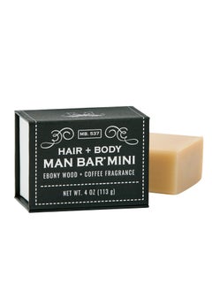 San Francisco Soap Company San Francisco Soap Hair and Body MiniBar 4oz Ebony Wood and Coffee  No Harmful Chemicals  Good for All Skin Types  Made in the USA 