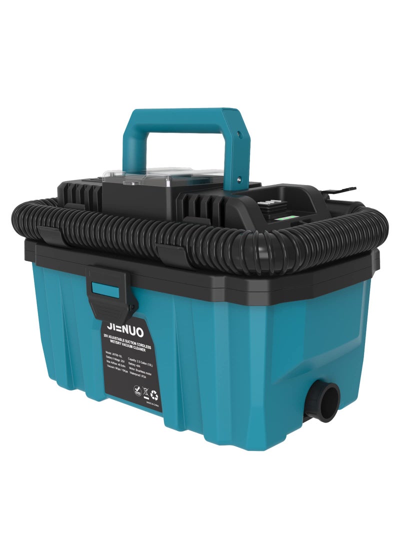 JIENUO JIENUO Cordless Shop Vac Compatible with Makita 18V Battery 25 Gallon Brushless HEPA Filter WetDry Vacuum Portable Shop Vacuum for Home Car and Workshop Battery is not Included 