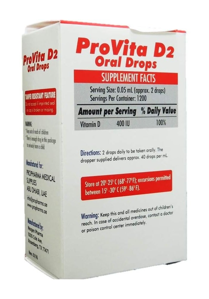 ProVita D2 Oral Drops 2 fl oz, 60 mL - Image 2