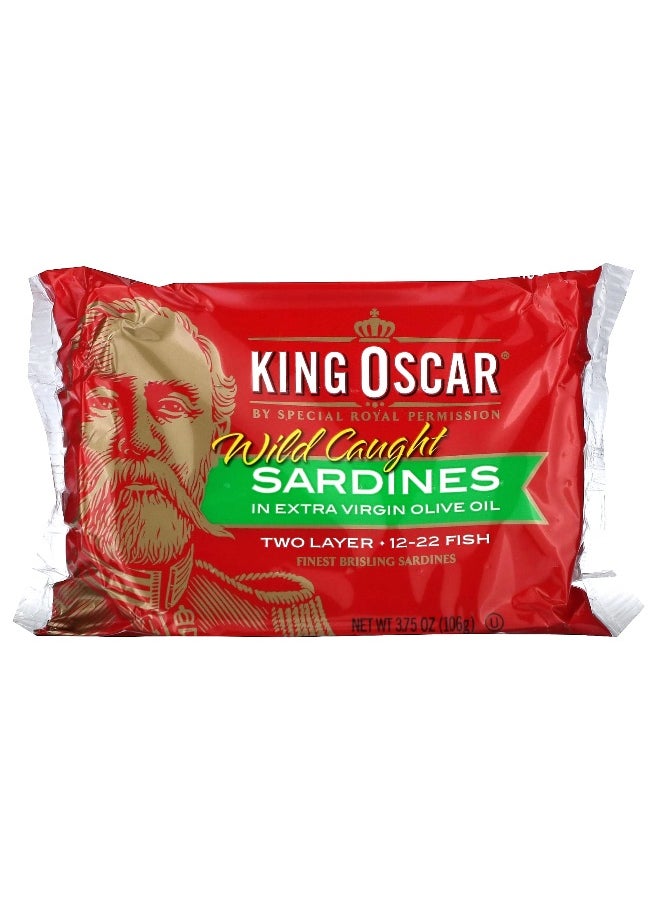 KING OSCAR King Oscar, Wild Caught Sardines In Extra Virgin Olive Oil, 4 Cans, 3.75 oz (106 g) Each  - Image 3