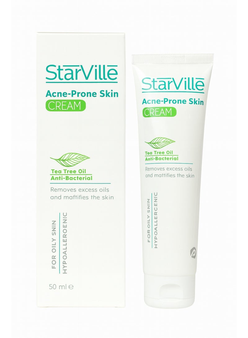 ستارفيل كريم ستارفيل أكني لعلاج حب الشباب تركيبة بحمض الساليسيليك مناسب للبشرة الدهنية والمختلطة – 60 مل - Image 1