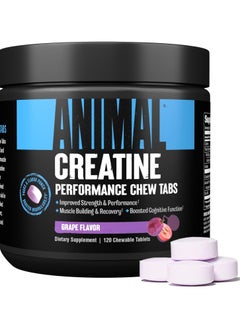 Animal Creatine PERFORMANCE CHEW TABS, Grape Flavor - 120 Chewable Tablets
