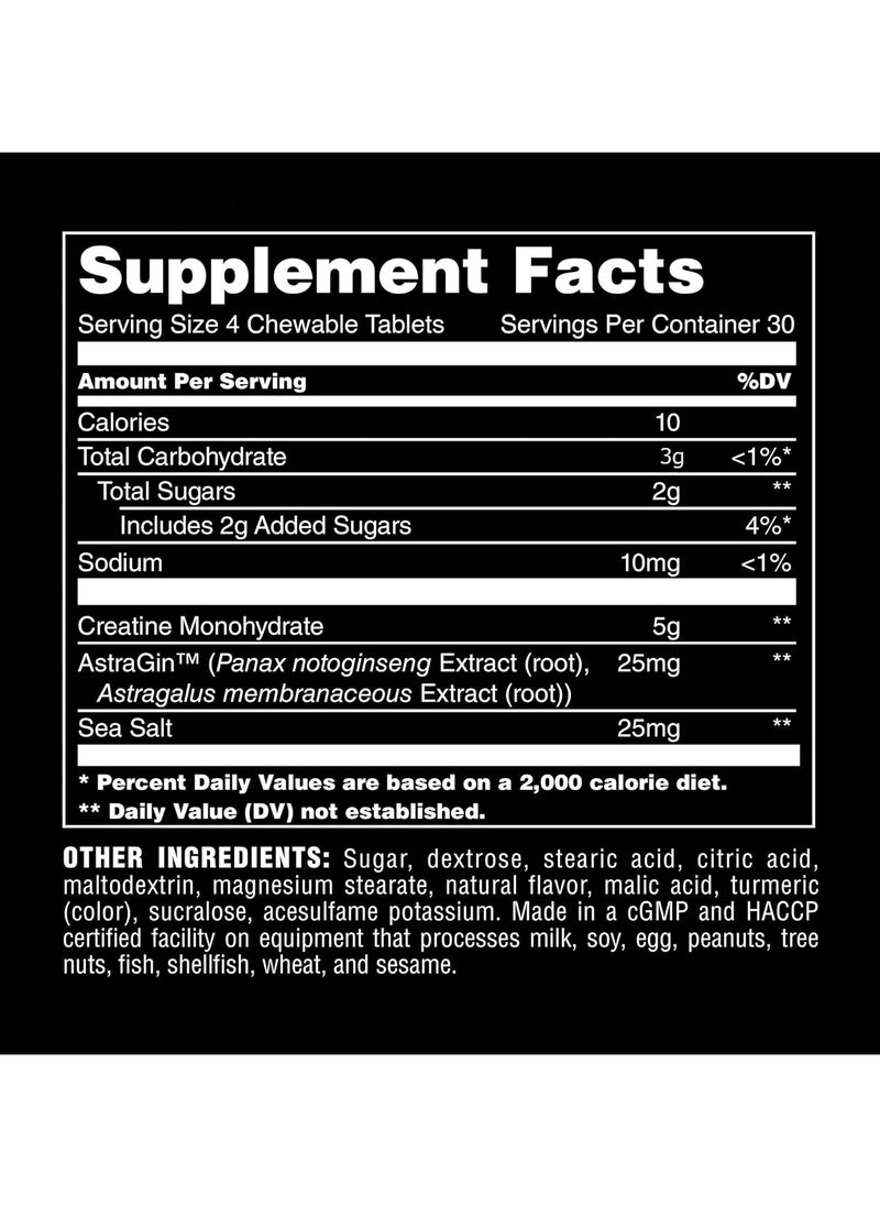 ANIMAL - Animal Creatine PERFORMANCE CHEW TABS, Grape Flavor - 120 Chewable Tablets - Image 1