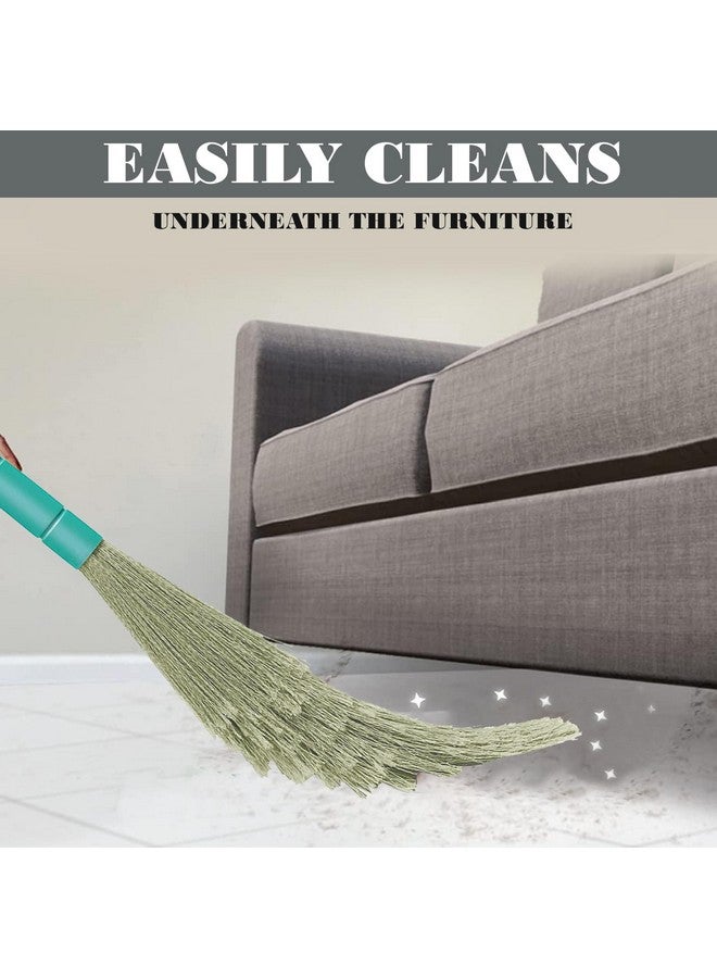 Zureni No Dust Broom Synthetic Long Handle Zero Dust No Loose Strings Waterproof Fibers Floor Cleaning Jhadu For Home Cleaning & Floor Sweeping (Pack Of 1, Random Color) - Image 5