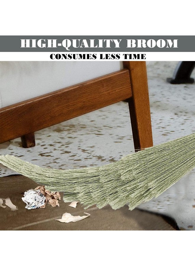 Zureni No Dust Broom Synthetic Long Handle Zero Dust No Loose Strings Waterproof Fibers Floor Cleaning Jhadu For Home Cleaning & Floor Sweeping (Pack Of 1, Random Color) - Image 2