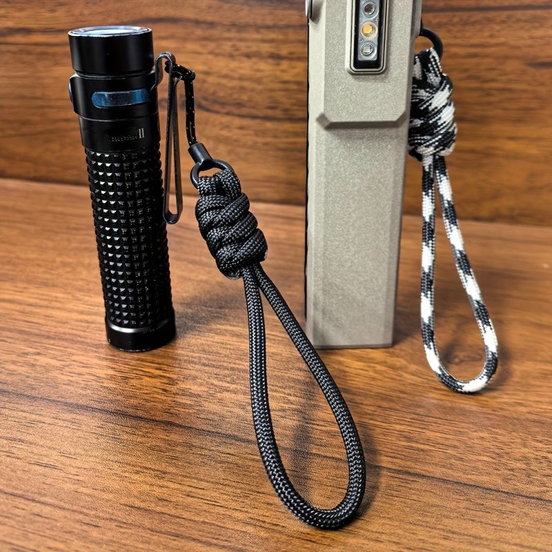 Black Durable Nylon Anti Loss Lanyard For Phone Earbuds Keys And Flashlight - Image 4